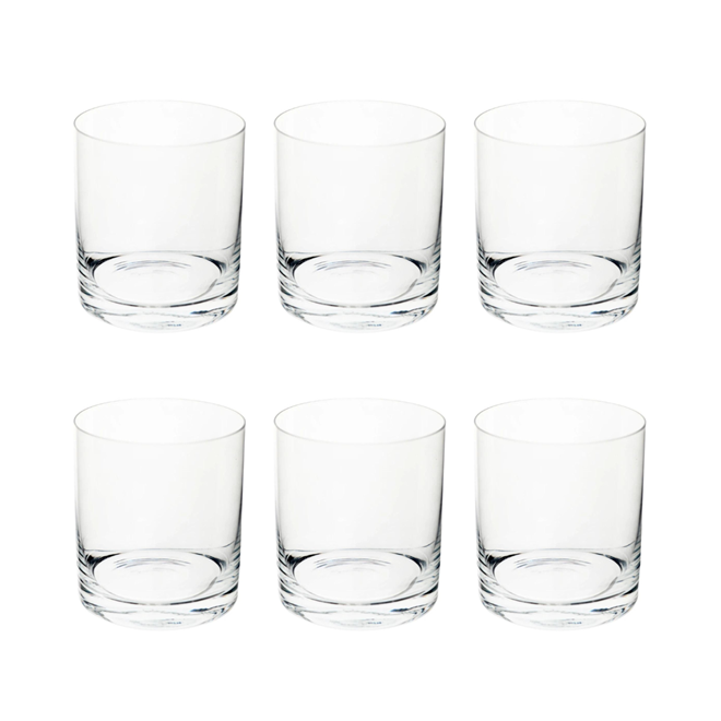 Conjunto de 6 copos altos para whisky ou água + tabuleiro oval de madeira  cor wengé