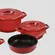 Conjunto 5 Panelas de Cerâmica Duo Pomodoro