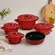 Conjunto 5 Panelas de Cerâmica Duo Pomodoro