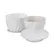 Manteigueira Francesa de Cerâmica Twist Branco