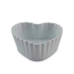 Ramequim de Cerâmica Coração Branco