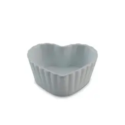 Ramequim de Cerâmica Coração Branco
