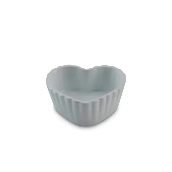 Ramequim de Cerâmica Coração Branco