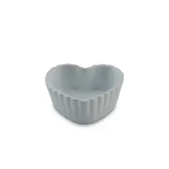 Ramequim de Cerâmica Coração Branco