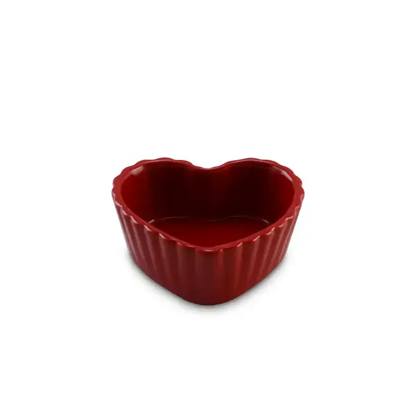 Ramequim de Cerâmica Coração Vermelho