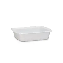 Travessa Retangular de Cerâmica Branco