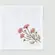 1342 GBB 248 GUARDANAPO BORDADO FLOR COSMOS ROSA TECIDO BRANCO