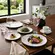 Aparelho Jantar e Café 20 Peças Porcelana Schmidt - Dec. Mármore Cinza 2343