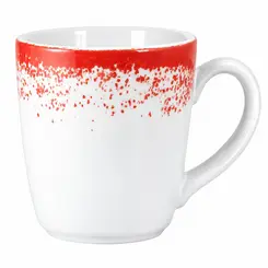 Caneca Porcelana Schmidt - Dec. Nevoa Vermelho 2429