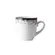 Caneca Porcelana Schmidt - Dec. Nevoa Preto 2431
