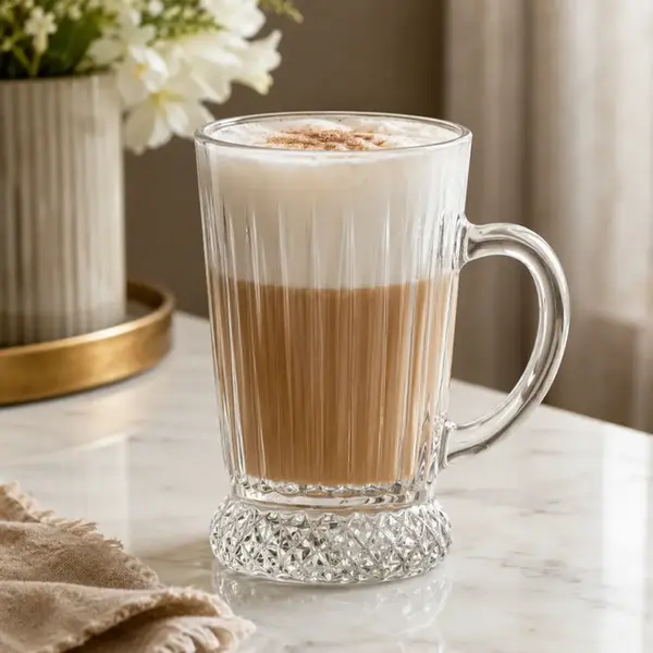 Jogo 6 Taças Para Cappuccino 210ml Em Vidro Deli - Lyor