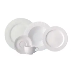 Aparelho Jantar e Chá 30 Peças Porcelana Schmidt - Mod. Luiza 244
