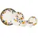 Aparelho Jantar e Chá com Bowl 30 Peças Porcelana Schmidt - Dec. Étnico R002