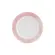 Prato Sobremesa Porcelana Schmidt - Dec. Cromo Rosa 2447