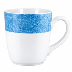 Caneca Porcelana Schmidt - Dec. Cromo Azul 2446