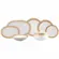 Aparelho de Jantar Porcelana Schmidt 41 Peças - Dec. Topazio Imperial 2442