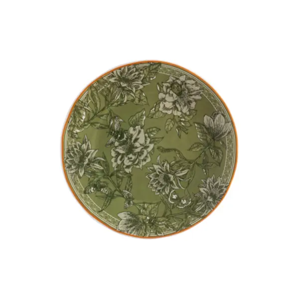 Prato Sobremesa Porcelana Schmidt - Dec. Floresta 2438