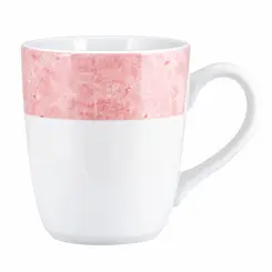 Caneca Porcelana Schmidt - Dec. Cromo Rosa 2447