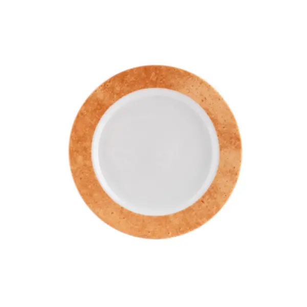 Prato Sobremesa Porcelana Schmidt - Mod. Cromo Laranja 2448