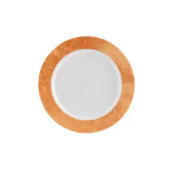 Prato Sobremesa Porcelana Schmidt - Mod. Cromo Laranja 2448
