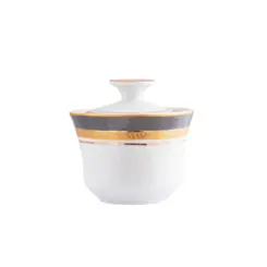 Açucareiro Porcelana Schmidt - Dec. Turmalina Cinza 2443