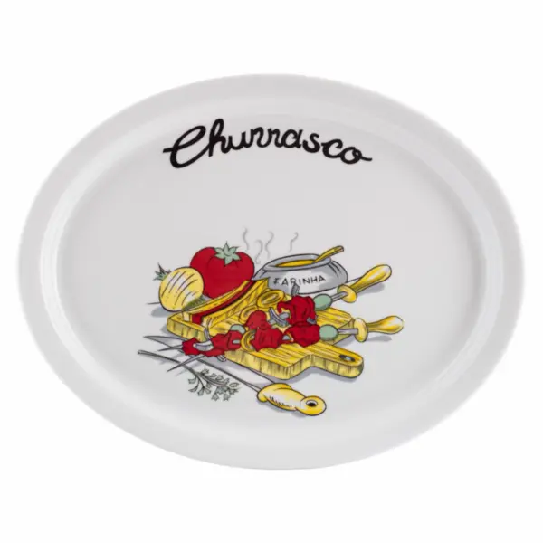 Travessa Porcelana Schmidt - Dec. Churrasco 2435