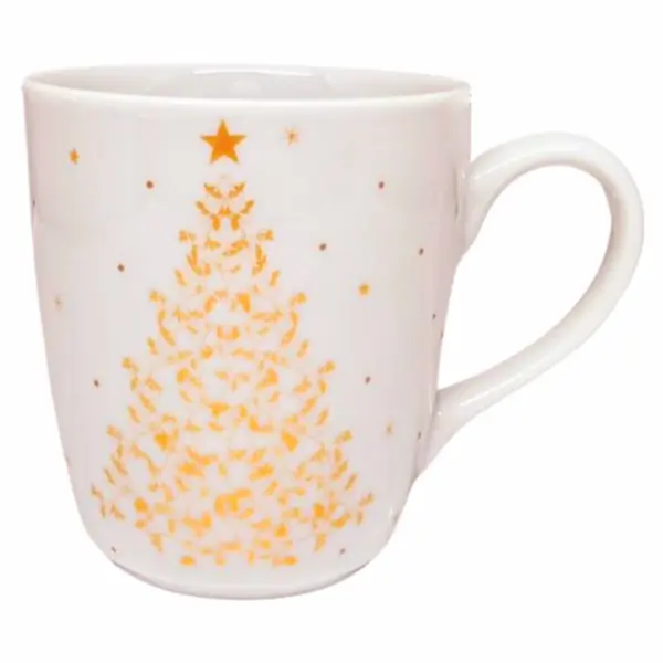 Caneca Porcelana Schmidt - Dec. Pinheiro Natal N001