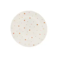 Prato Sobremesa Porcelana Schmidt - Dec. Estrela E669