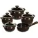 Conjunto 5 Panelas de Cerâmica New Premiere Joy  Chocolate