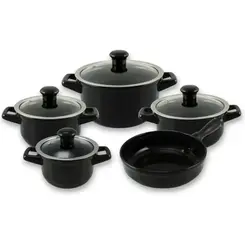 Conjunto 5 Panelas de Cerâmica Duo Smart Preto