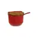 Saleiro de Cerâmica Vermelho comTampa e Colher