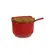 Saleiro de Cerâmica Vermelho comTampa e Colher