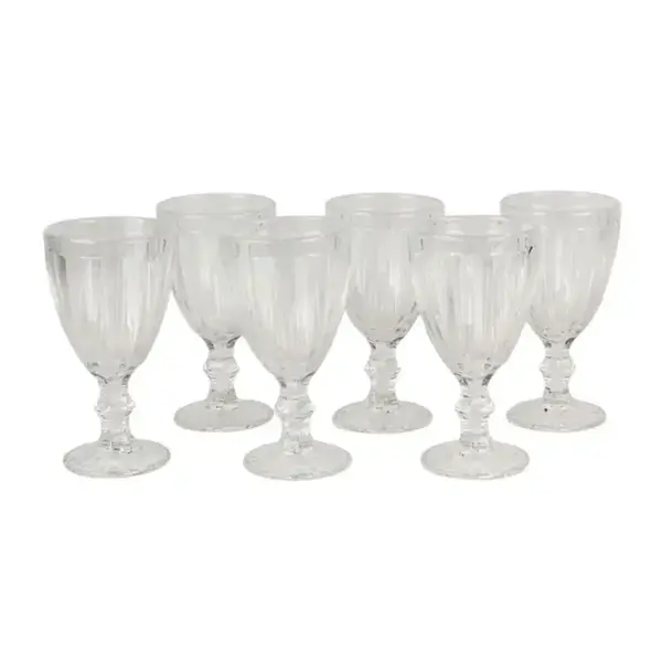 Conjunto 6 Taças De Vidro 8x16,2cm - Ponto da Porcelana