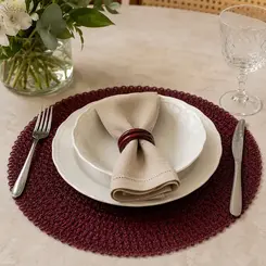 Americano 38x38cm Marsala - Ponto da Porcelana