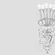 Conjunto 6 Colheres de Zamac com Suporte Niquelado Crystal 14cm Wolff
