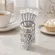 Conjunto 6 Colheres de Zamac com Suporte Niquelado Crystal 14cm Wolff