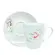 Caneca com Pires Porcelana Schmidt - Dec. R015 2ª Linha