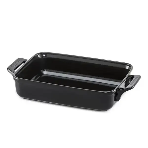 A559311 ASSADEIRA CLEAR 34X25CM 3500ML - PRETO