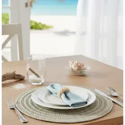 Kit 8 Americanos 38cm verde menta - Ponto da Porcelana