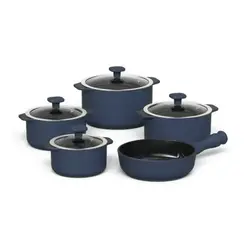 Conjunto 5 Panelas de Cerâmica Slim Índigo