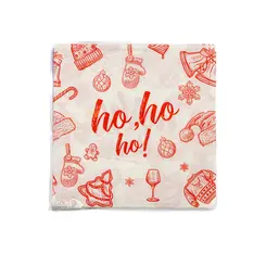 Guardanapo de Papel Ho Ho Ho 20 Folhas 33cm - Ponto da Porcelana
