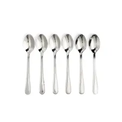 Jogo 6 Colheres 12cm em Aço Inox - Ponto da Porcelana