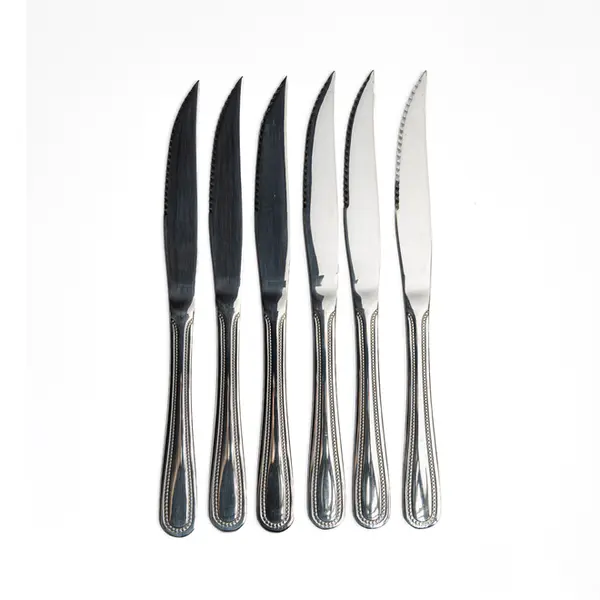 Jogo 6 Facas 22cm em Aço Inox - Ponto da Porcelana