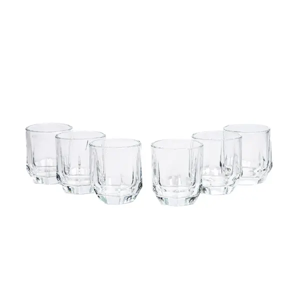 Jogo 6 Copos de Vidro 5,5cm - Ponto da Porcelana