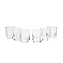 Jogo 6 Copos de Vidro 5,5cm - Ponto da Porcelana
