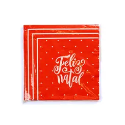 Guardanapo Feliz Natal 20 Folhas 33cm - Ponto da Porcelana