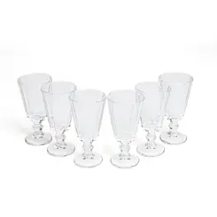 Jogo 6 Taças de Vidro 10cm - Ponto da Porcelana