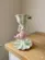Coelho Decorativo com Xícara e Pires Tea Party 24cm