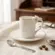 Jogo de 8 Peças para Chá Borboleta em New Bone China com Borda Dourada 180ml