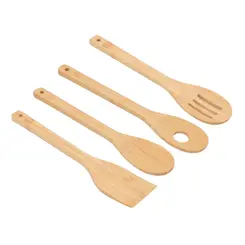 Conjunto com 4 Utensílios de Bambu Isa Scherer
